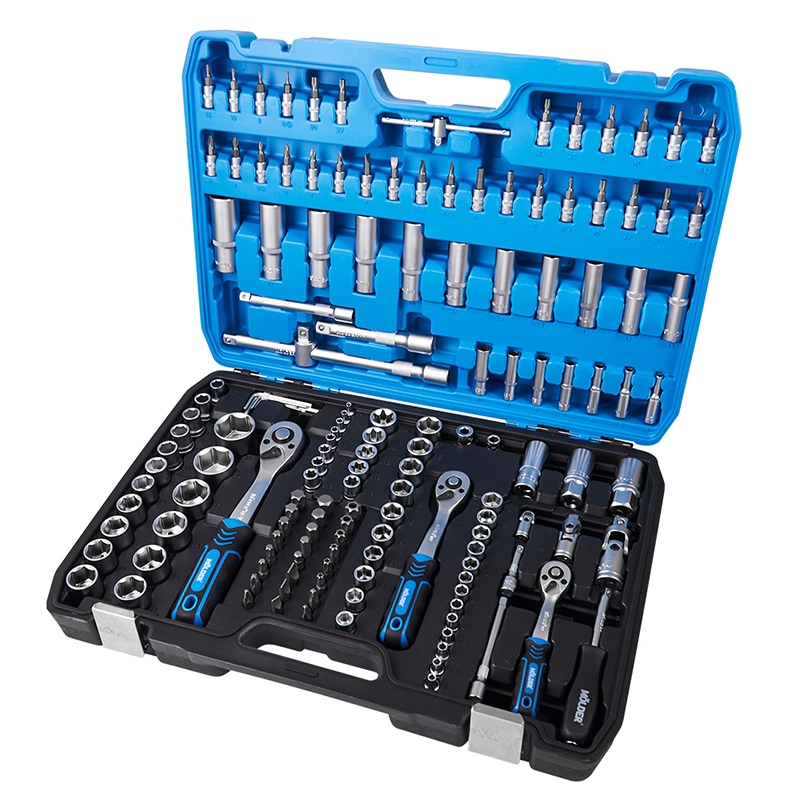 Professional set of tools in case MÖLDER 1/2", 1/4", 3/8" 72T, CR-V, 151 pcs image