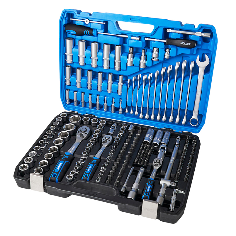 Professional set of tools in a case MÖLDER 1/2", 1/4", 3/8" 72T, CR-V, 219  pcs. image