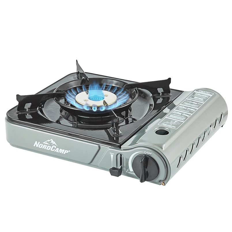 Nord Camp 3.1 kW portable gas stove with Double flame piezo ignition image