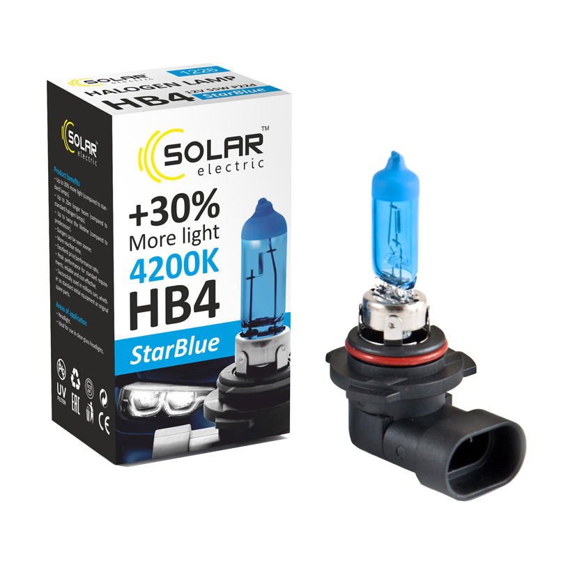 Галогеновая лампа SOLAR HB4 12V 55W P22d StarBlue 4200K image
