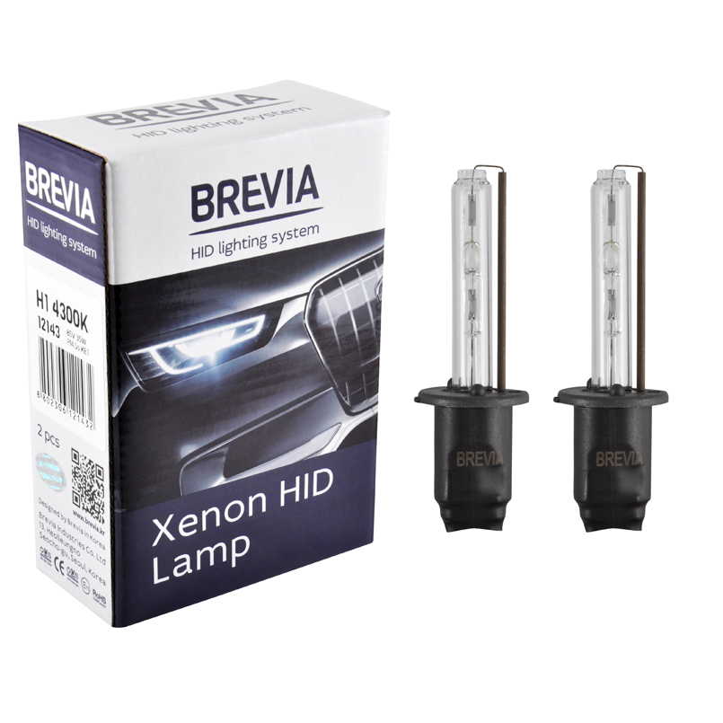 Ксенонова лампа Brevia H1 4300K, 85V, 35W P14.5s KET, 2шт image