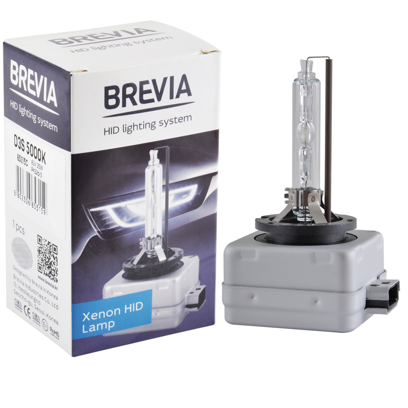 Ксеноновая лампа Brevia D3S 5000K, 42V, 35W PK32d-3, 1шт image