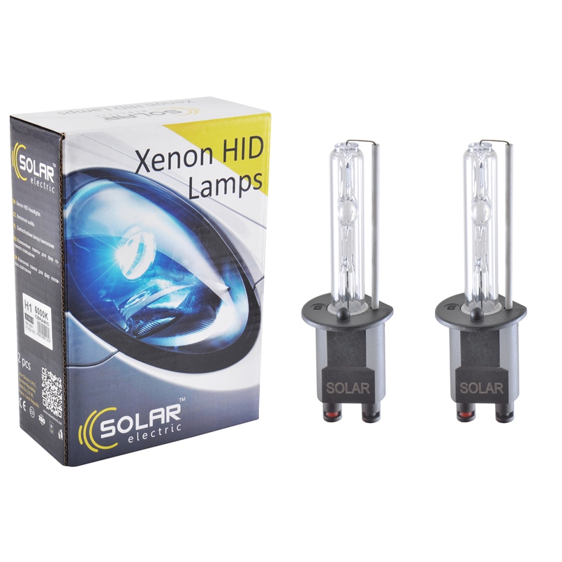 Xenon lamp SOLAR H1 CERAMIC 6000K, 85V, 35W P14.5s KET, 2pcs image