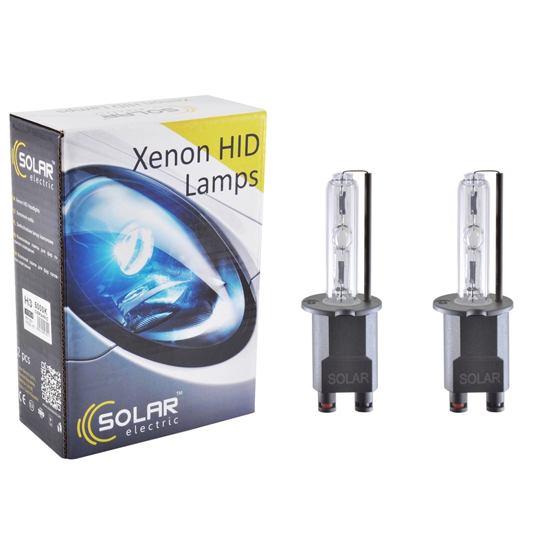 Xenon lamp SOLAR H3 CERAMIC 5000K, 85V, 35W PK22s KET, 2pcs image