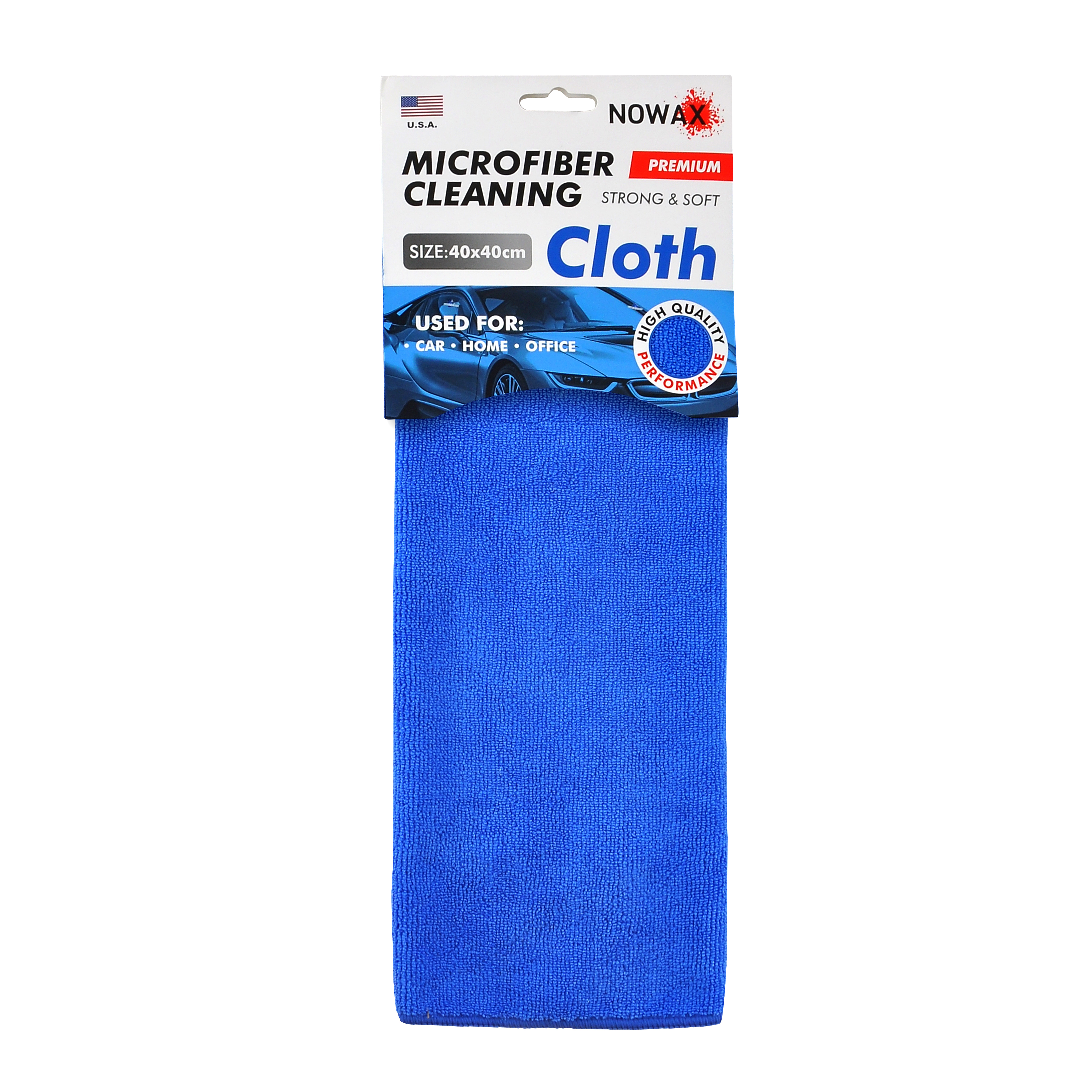 Microfiber cloth Nowax blue 40x40cm 300g/m2 image