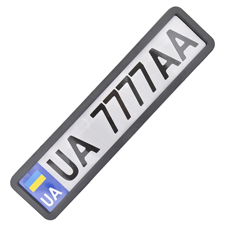 Number plate holder СarLife NH420, matt black image