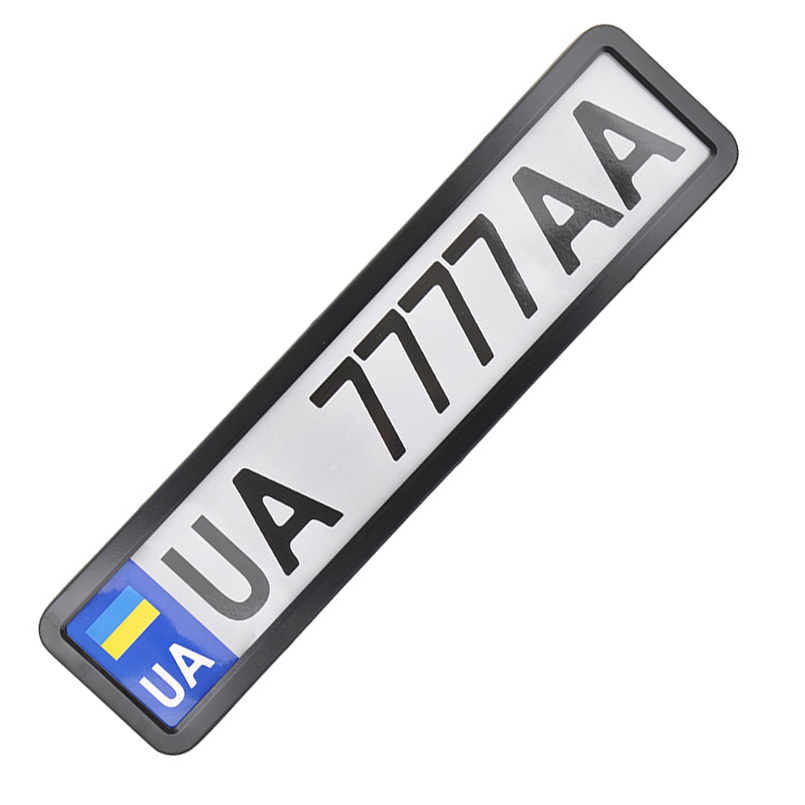 Number plate holder СarLife NH430, glossy black image