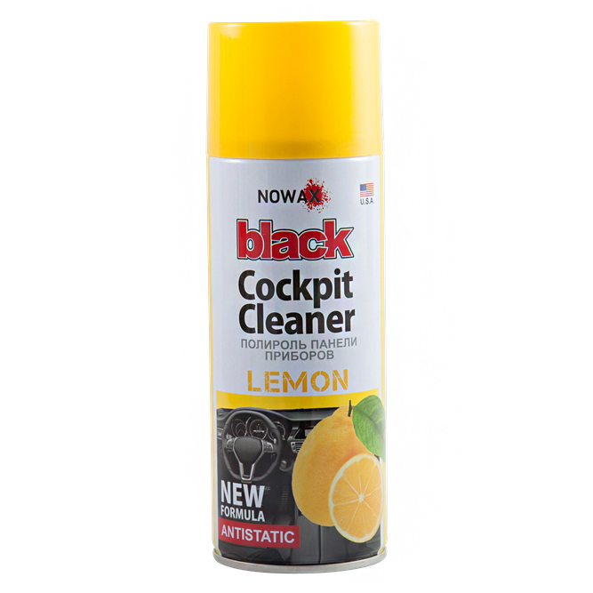 Поліроль для панелі приладів NOWAX Black Spray Lemon, 450мл image