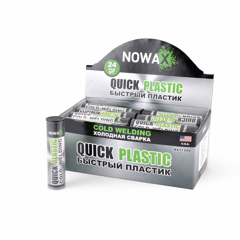 Холодная сварка Nowax Quick Plastic, серый image