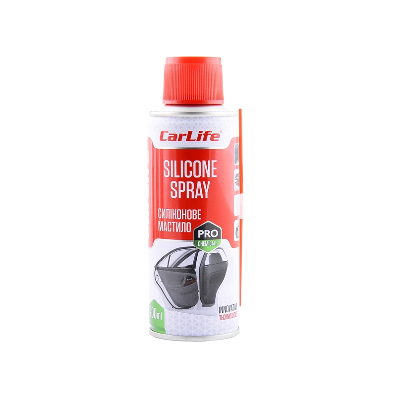 Силіконове мастило CarLife Silicone Spray, 200мл image