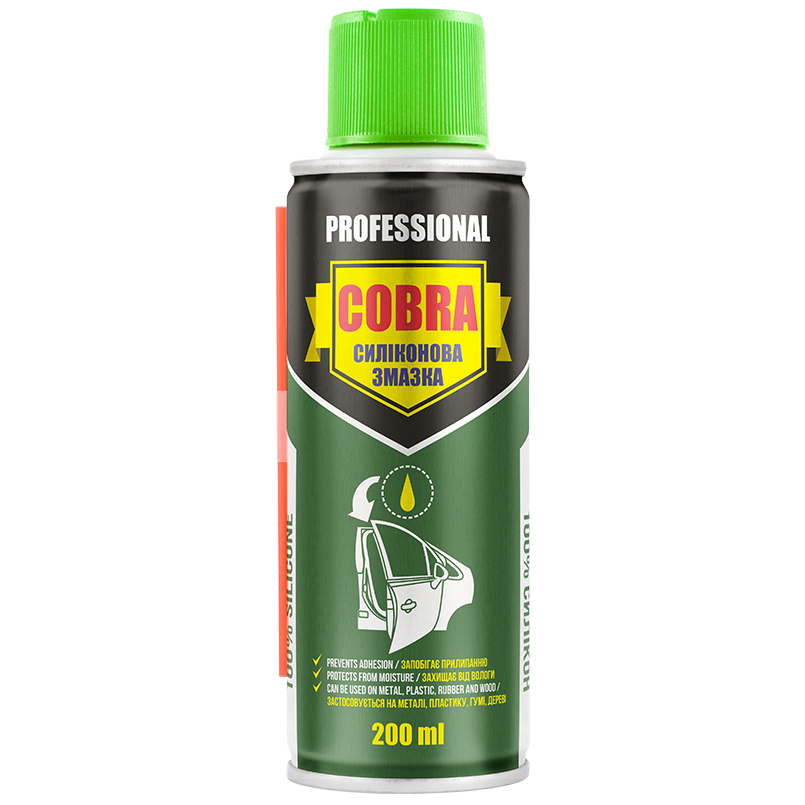 Силіконова змазка Nowax SILICONE SPRAY COBRA, 200мл image