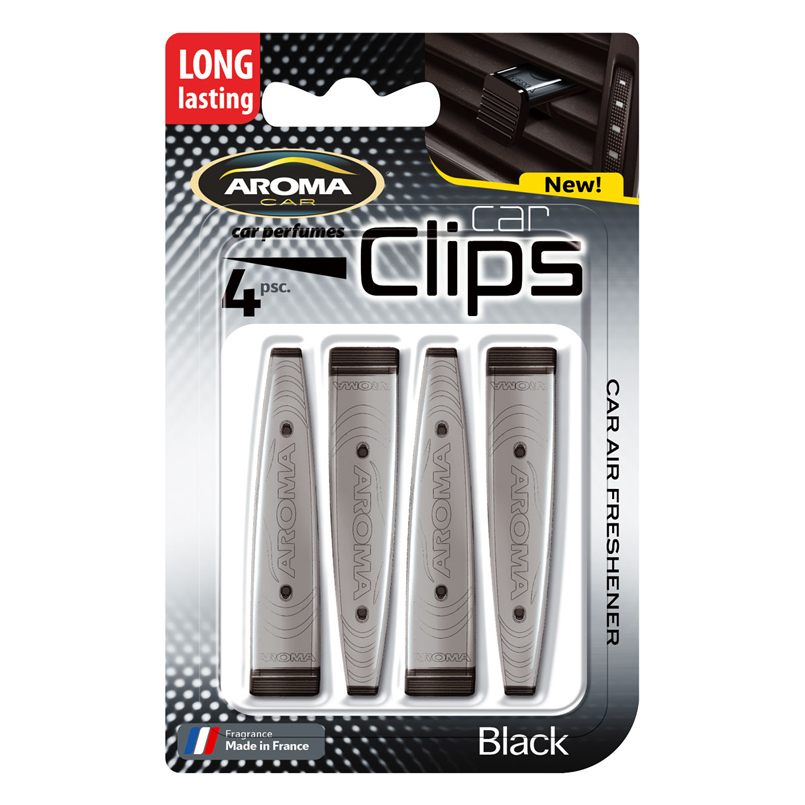Aroma Car Clips Black, 4x5g image