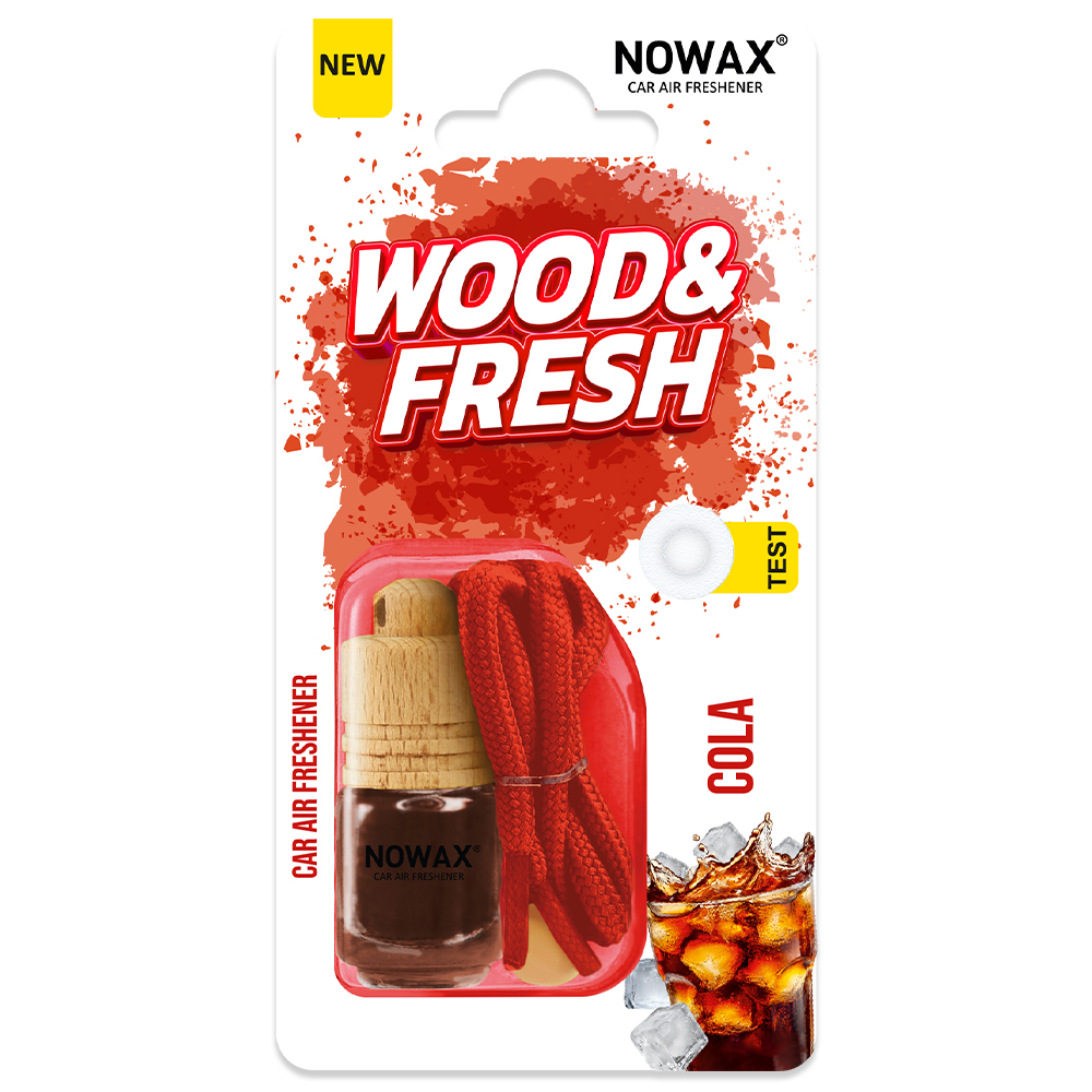 Ароматизатор повітря в блістері Nowax Wood&Fresh - Cola NX92037 image