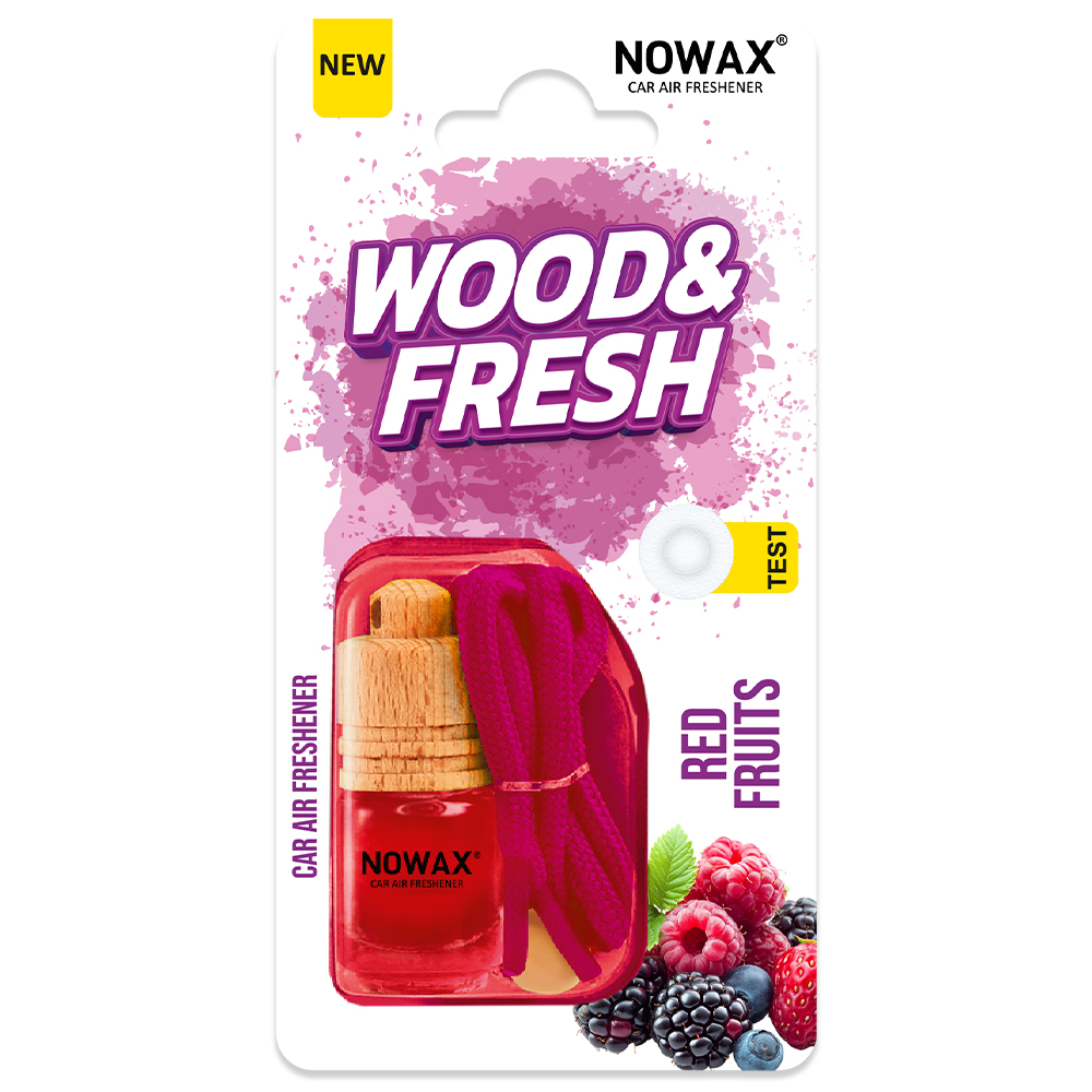 Ароматизатор повітря в блістері Nowax Wood&Fresh - Red Fruits NX92082 image