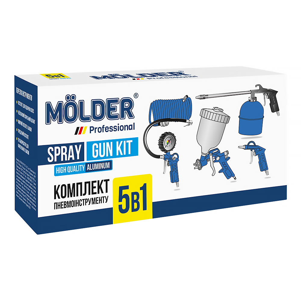 Molder 5-in-1 pneumatic tool set MA31100 image