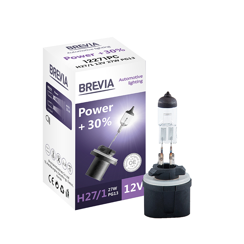 Halogen light Brevia H27/1 12V 27W PG13 Power +30% CP image