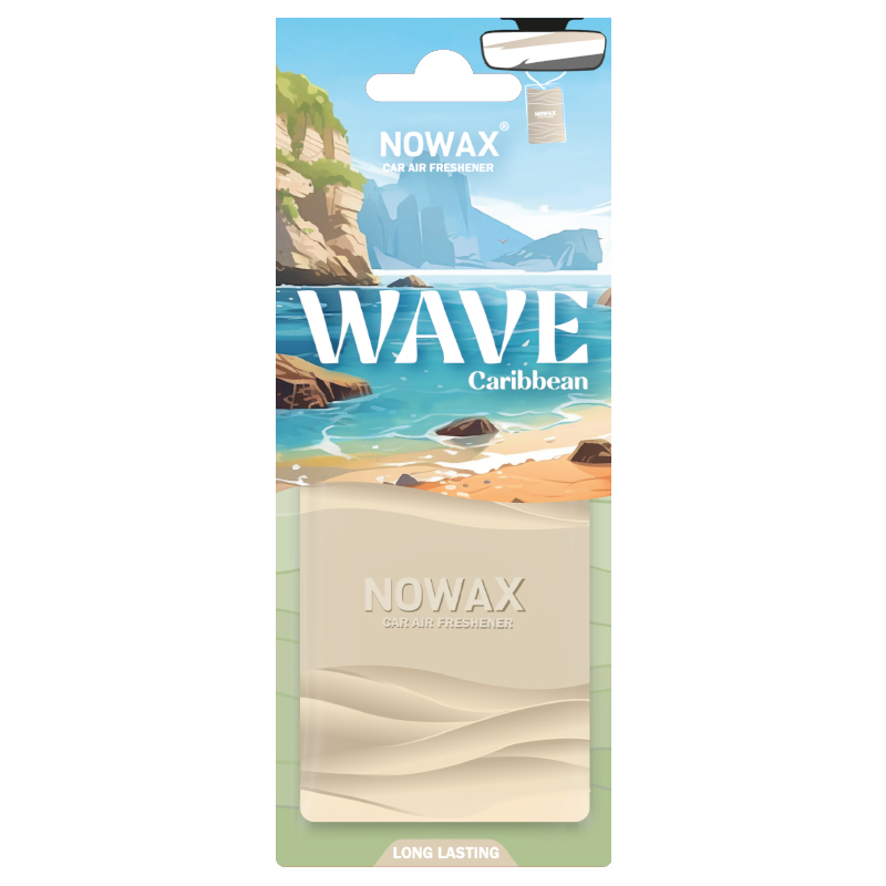 Ароматизатор пластиковий Nowax серія Wave - Caribbean NX07776 image