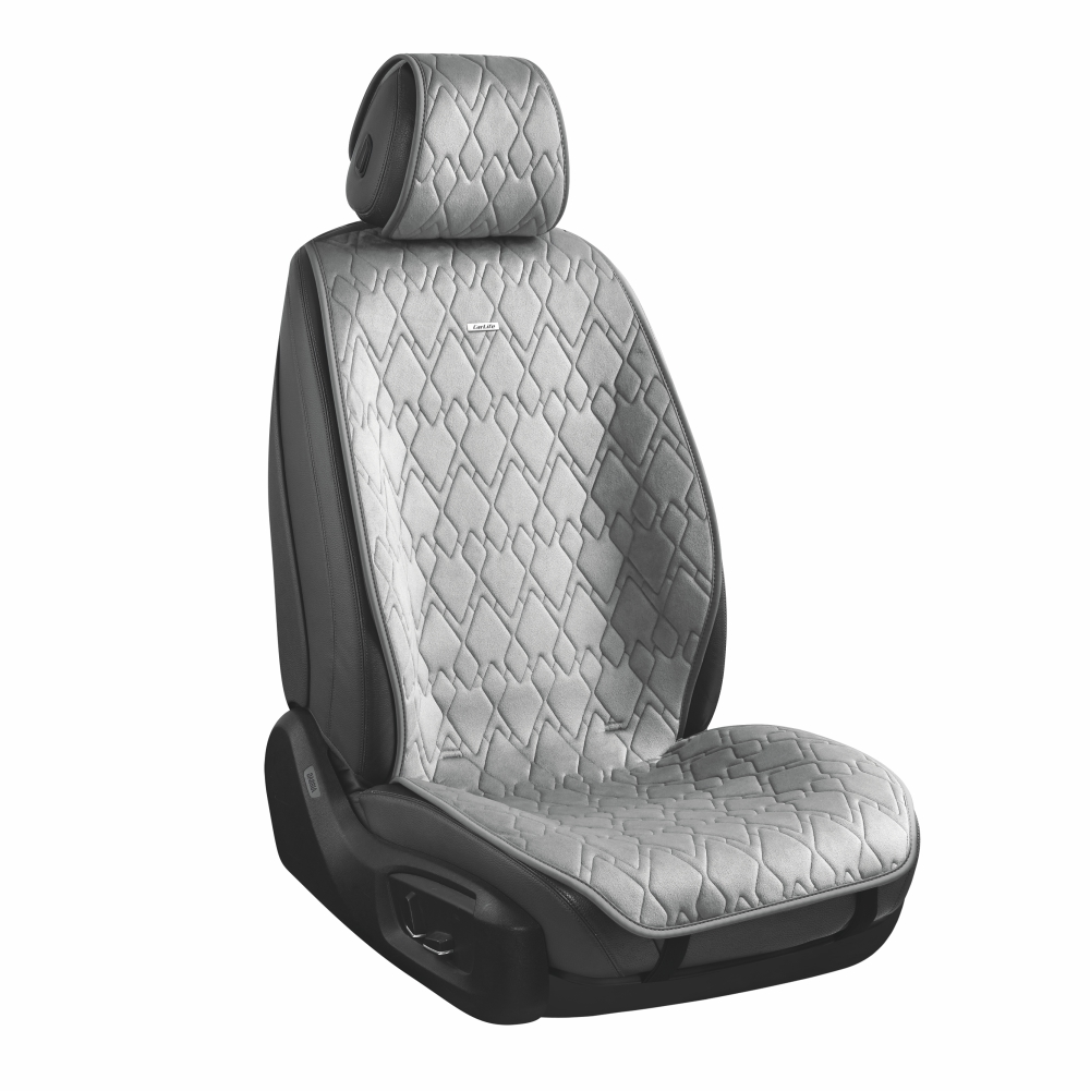 Set of premium seat covers CarLife Racer, grey, SC20204 image