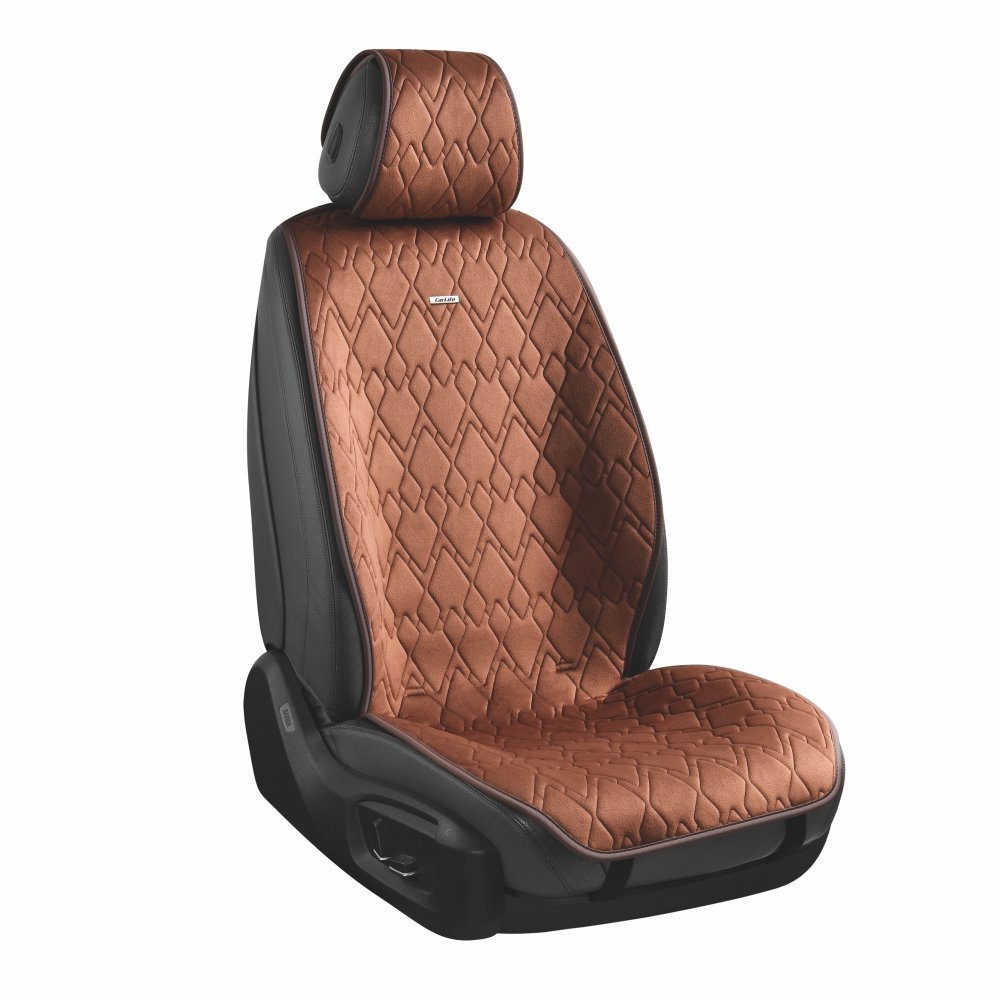 Premium seat covers for front seats CarLife Racer, coffee, SC20402 image