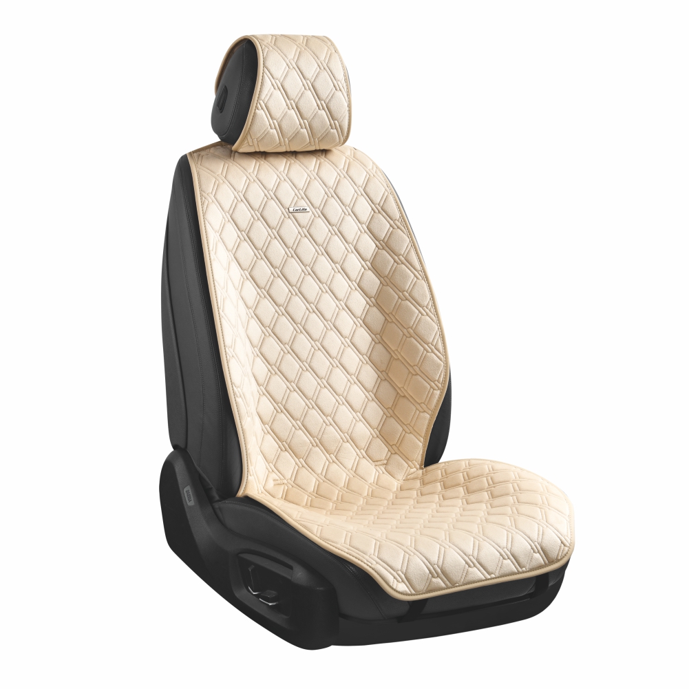 Set of premium seat covers CarLife Turbo, beige, SC30304 image