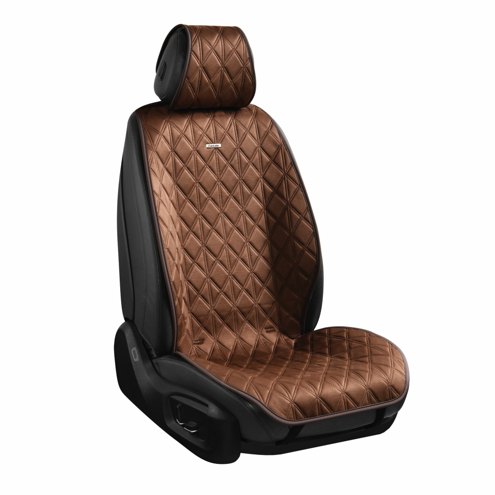 Set of premium seat covers CarLife Nitro, coffee, SC40404 image