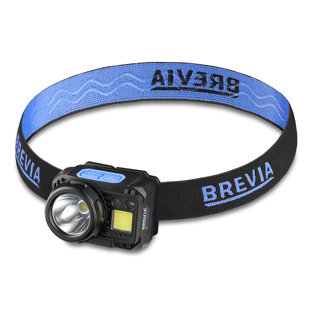 Brevia 500Lm Headlamp, 3W CREE XPG + COB, 1200mAh / 3xAAA, with Sensor, White/Red, 14350ERBX1 image
