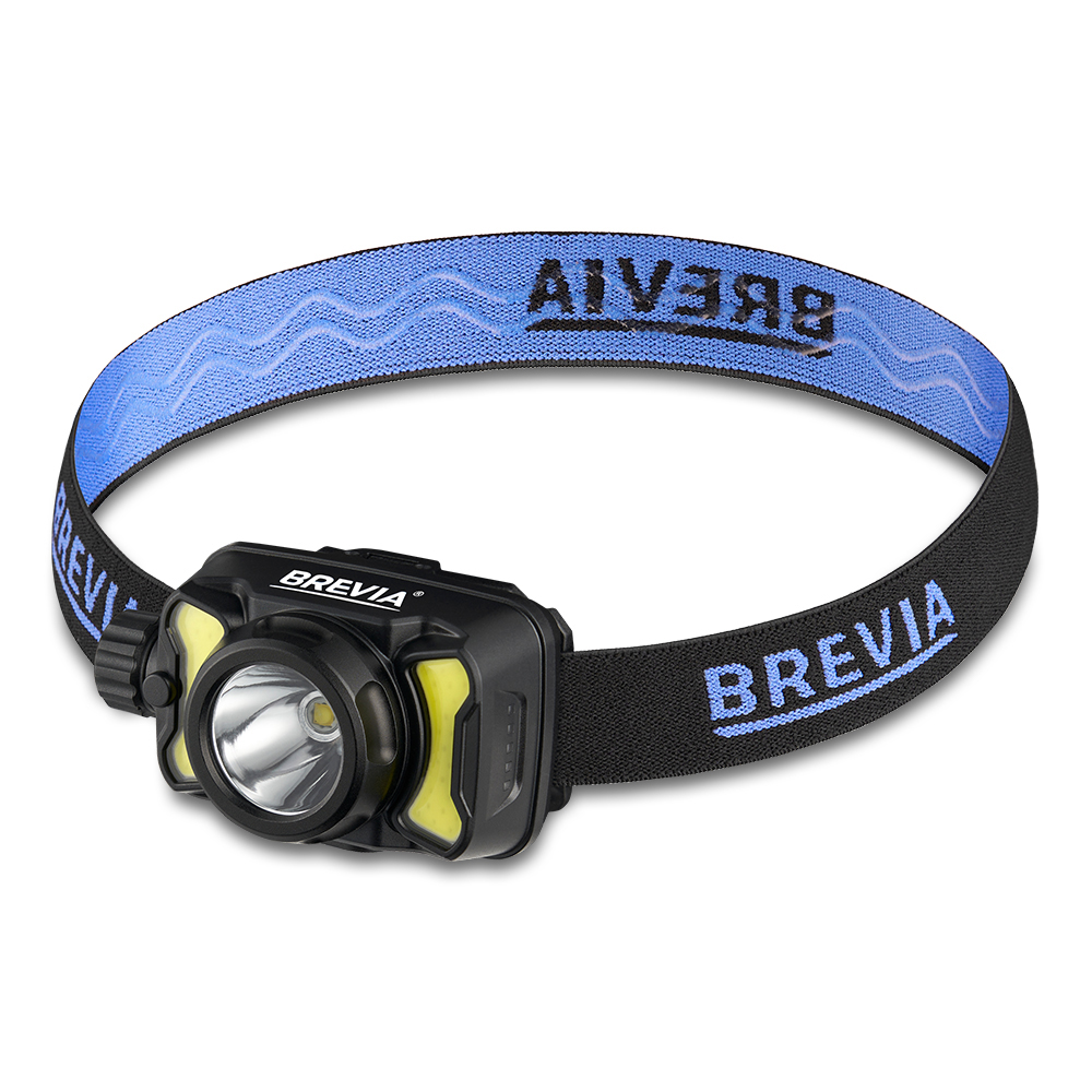 Brevia 600Lm Headlamp, 3W CREE XPG + COB, 1200mAh / 3×AAA, White / Red, 14450ERBX1 image