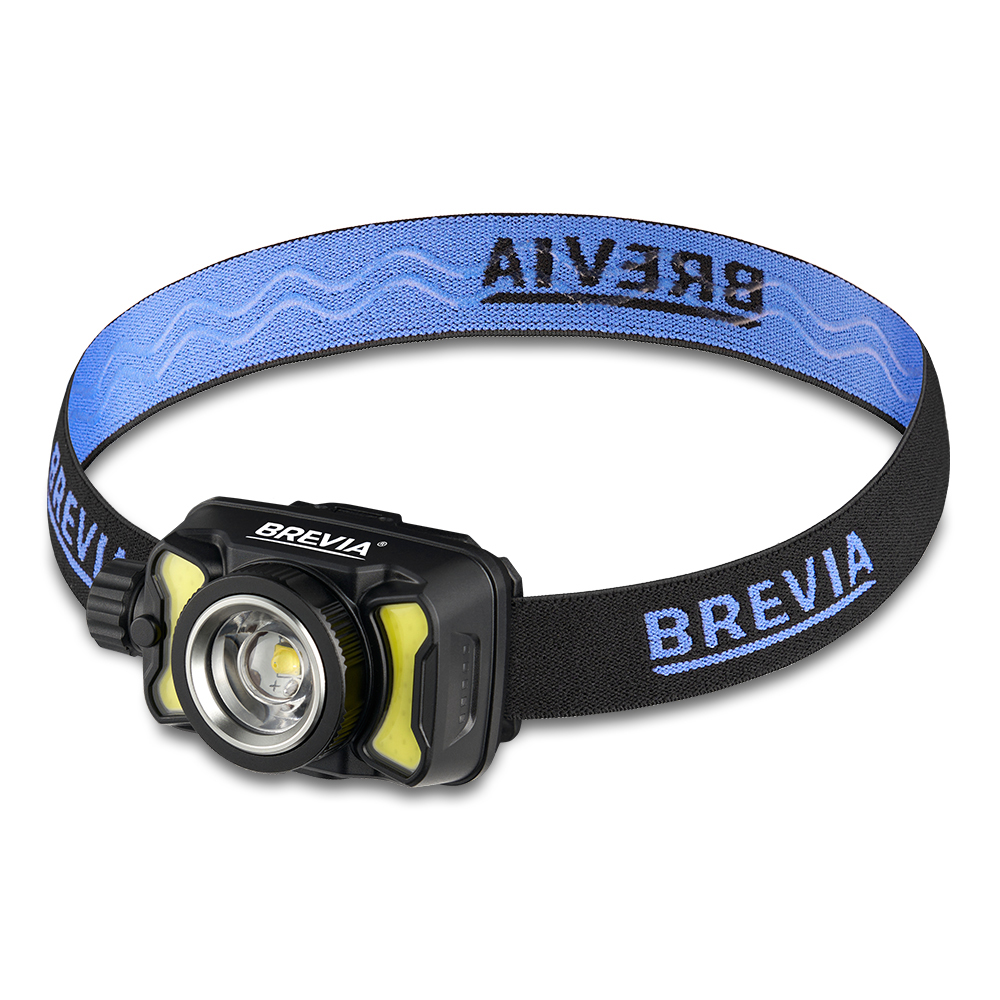 Headlamp Brevia 600Lm, 3W CREE XPG+COB, 1200mAh/3xAAA, Zoom, with Sensor, White/Red, 14500ERBX1 image