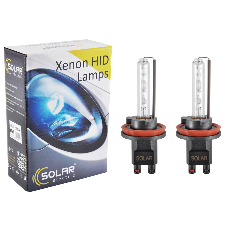 Xenon lamp SOLAR H11 5000K, 85V, 35W PGJ19-2 KET, 2pcs image