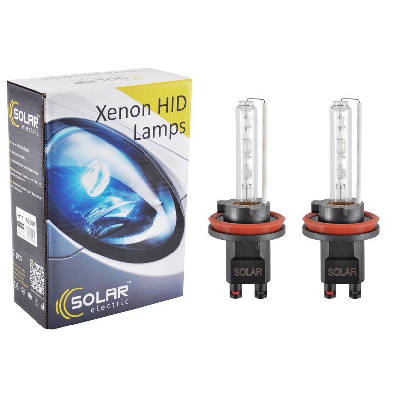 Xenon lamp Solar H11 6000K, 85V, 35W PGJ19-2 KET, 2pcs image