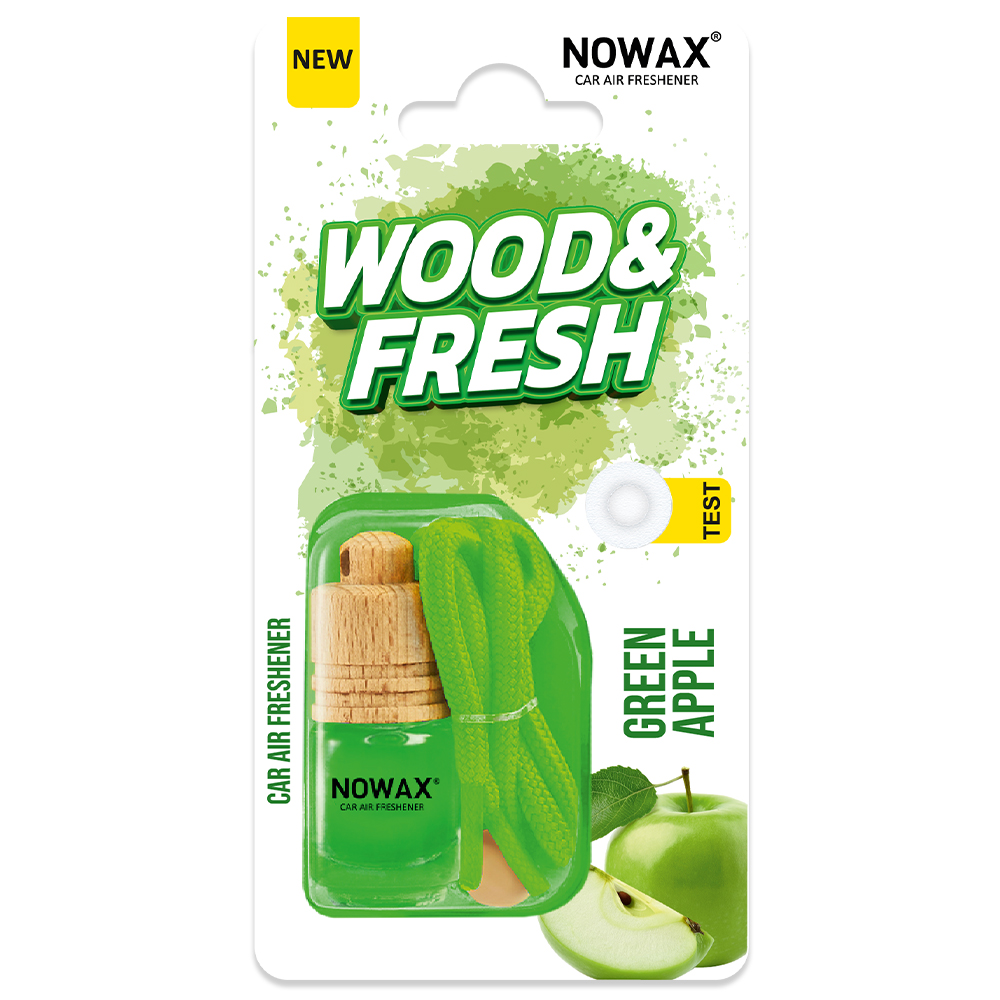 Air freshener in a blister pack Nowax Wood&Fresh - Green Apple NX92044 image