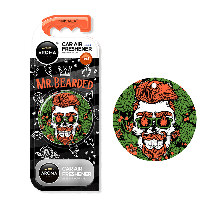 Perfume Aroma Car Polymer Circle Mr.Bearded - Mukhalat dry 10894 image