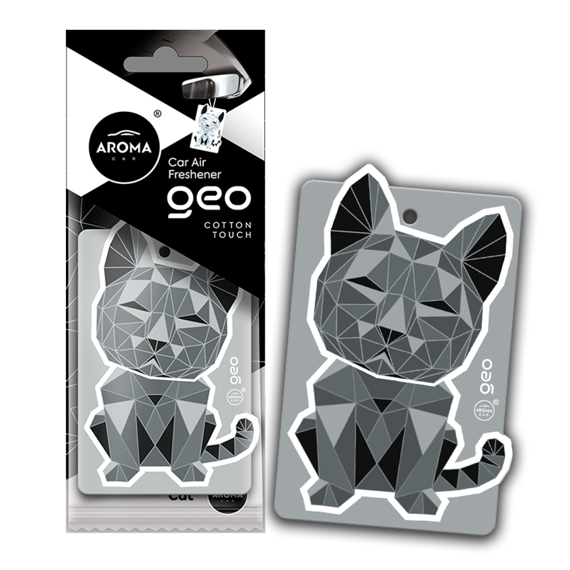 Aroma Car Cellulose Geo Cat - White Cotton Touch dry, 12079 image