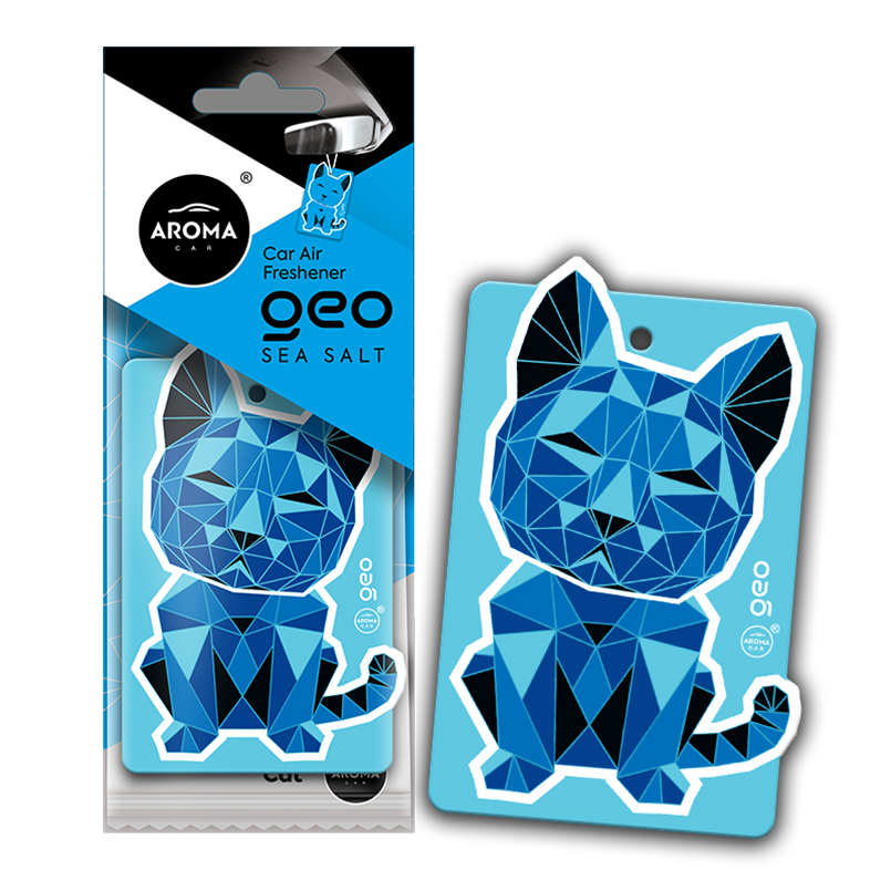 Aroma Car Cellulose Geo Cat - Blue Sea Salt dry, 12082 image