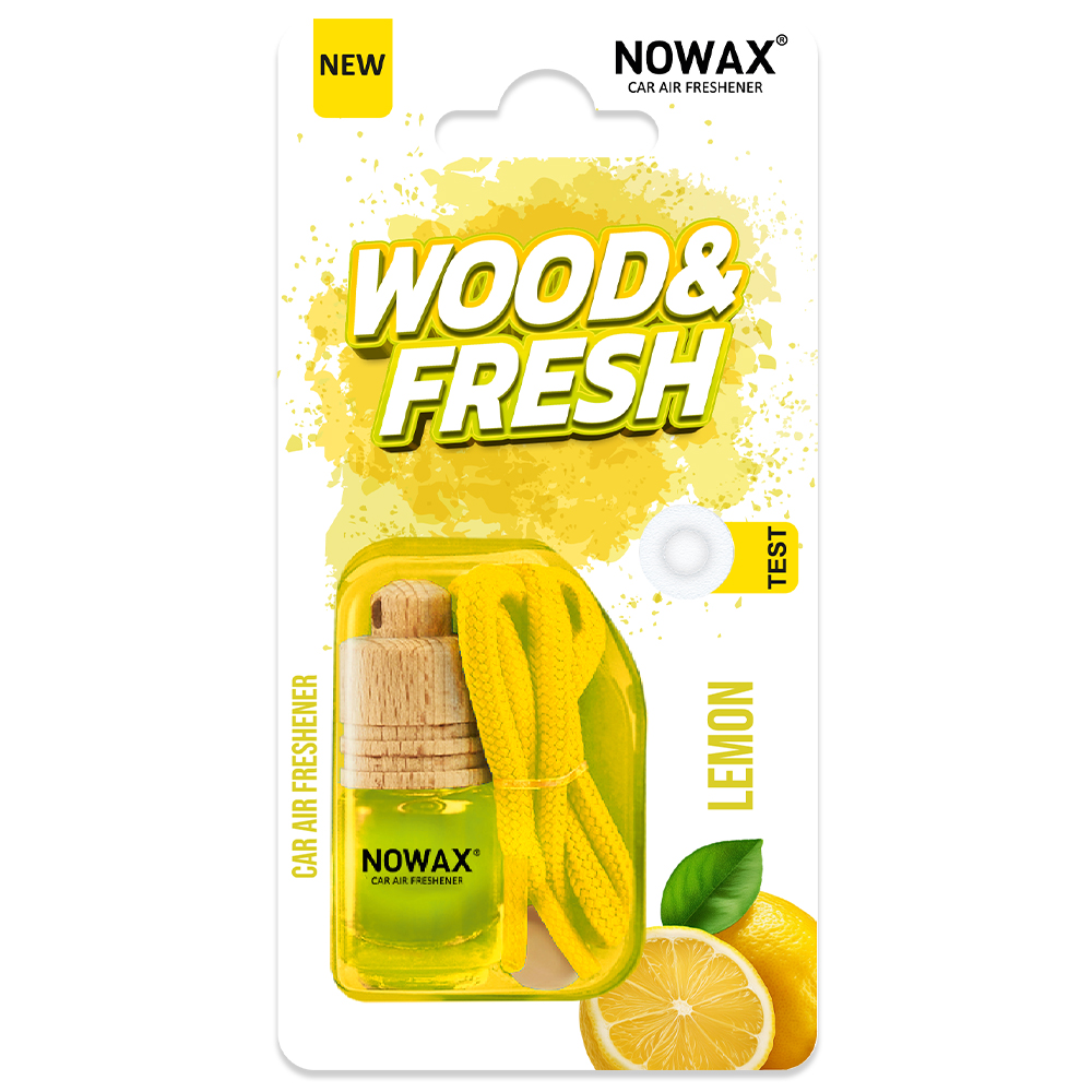 Ароматизатор воздуха в блистере Nowax Wood&Fresh - Lemon, NX92051 image
