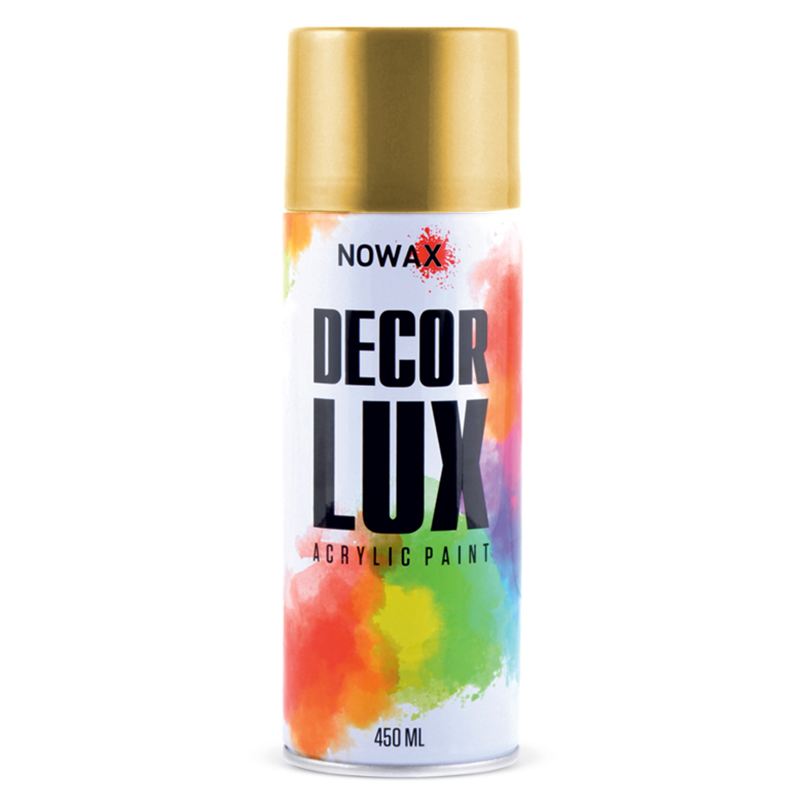 Acrylic spray paint Nowax Spray Золотий металік 450мл, NX48058 image