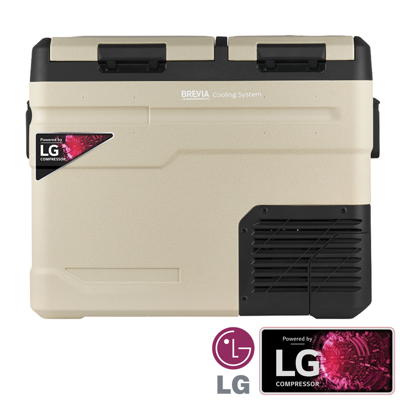 Холодильник автомобильный Brevia 47л (компрессор LG) двухкамерный 23525 image
